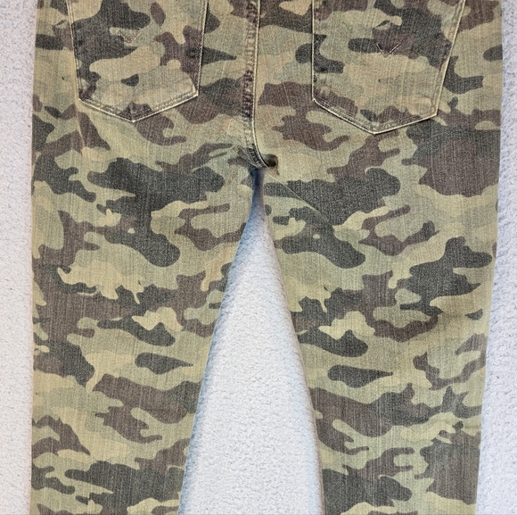 Hudson Crop Krista Womens Sz 27 Camo Super Skinny Stretch Low Rise Jeans - Picture 10 of 14